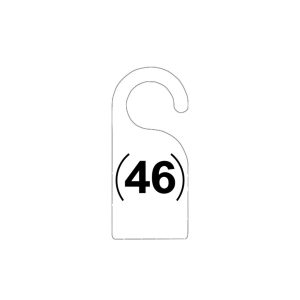 accroche-porte-46-noir(46) lot